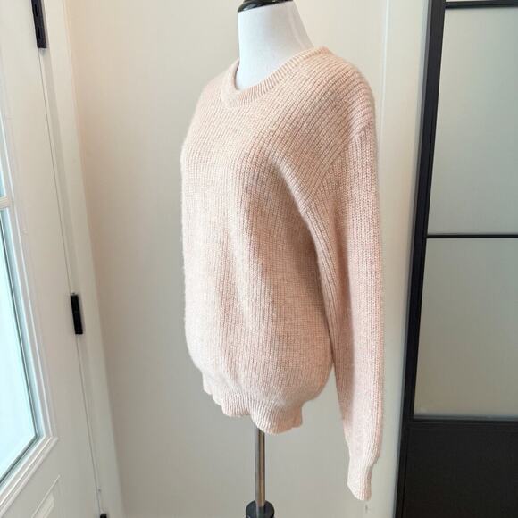 Vintage Wool Crewneck Sweater Mens M Pink Chunky Knit, ILGUW USA Made - Picture 3 of 14